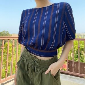 ❌ SOLD ❌ Navy striped blouse